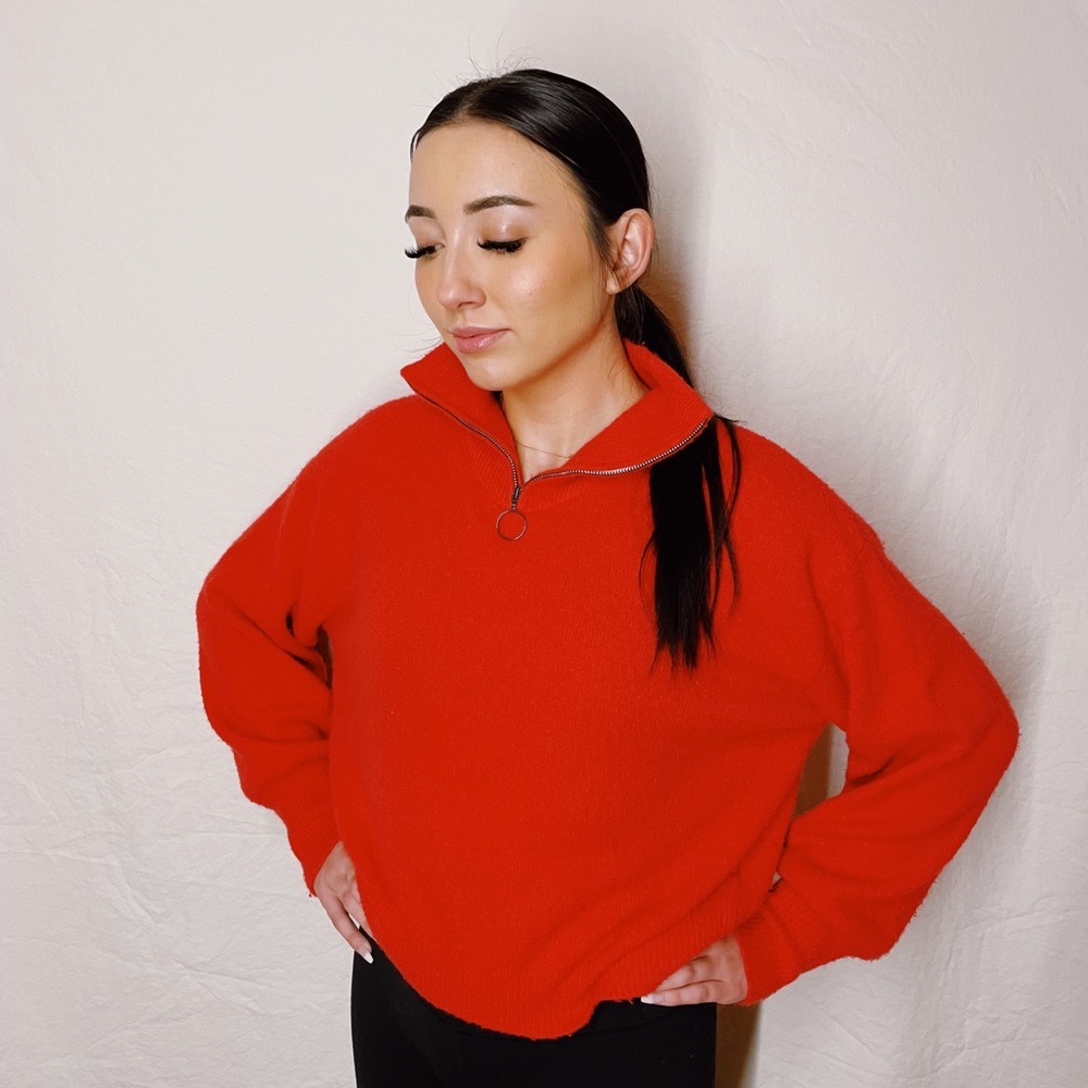 BP Red Quarter-Zip - Picture 2 of 9